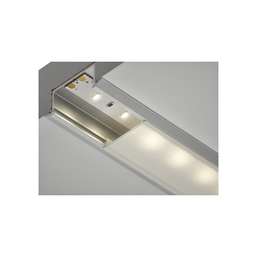 Abdeckprofil, für Fräsnut 22 mm Lichtblende für LED-Bänder