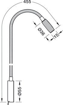 B-Ware (geprüft): Flexible Leuchte, Häfele Loox5 LED 3034 24 V (Vom Umtausch ausgeschlossen)