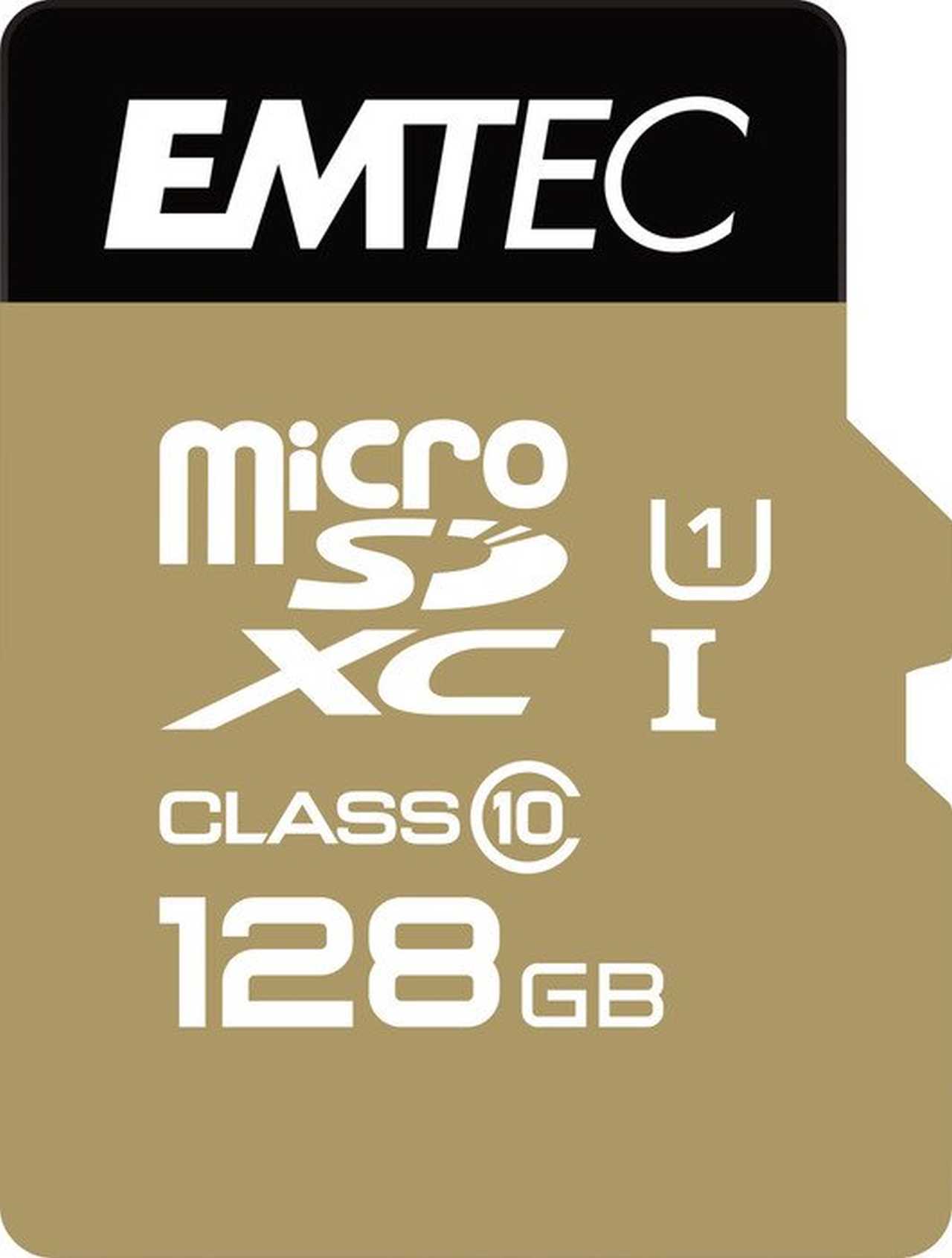 Flash SecureDigitalCard (SD)  128GB *EMTEC* microSDXC 128GB EMTEC + Adapter CL10 Gold+ UHS-I 85MB/s Blister