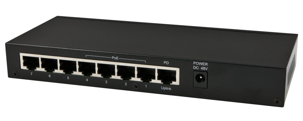 ALLNET Switch unmanaged 8 Port Gigabit 60W / 4x PoE / 3x LAN / 1x PoE+ In / "ALL-SG8208PD"