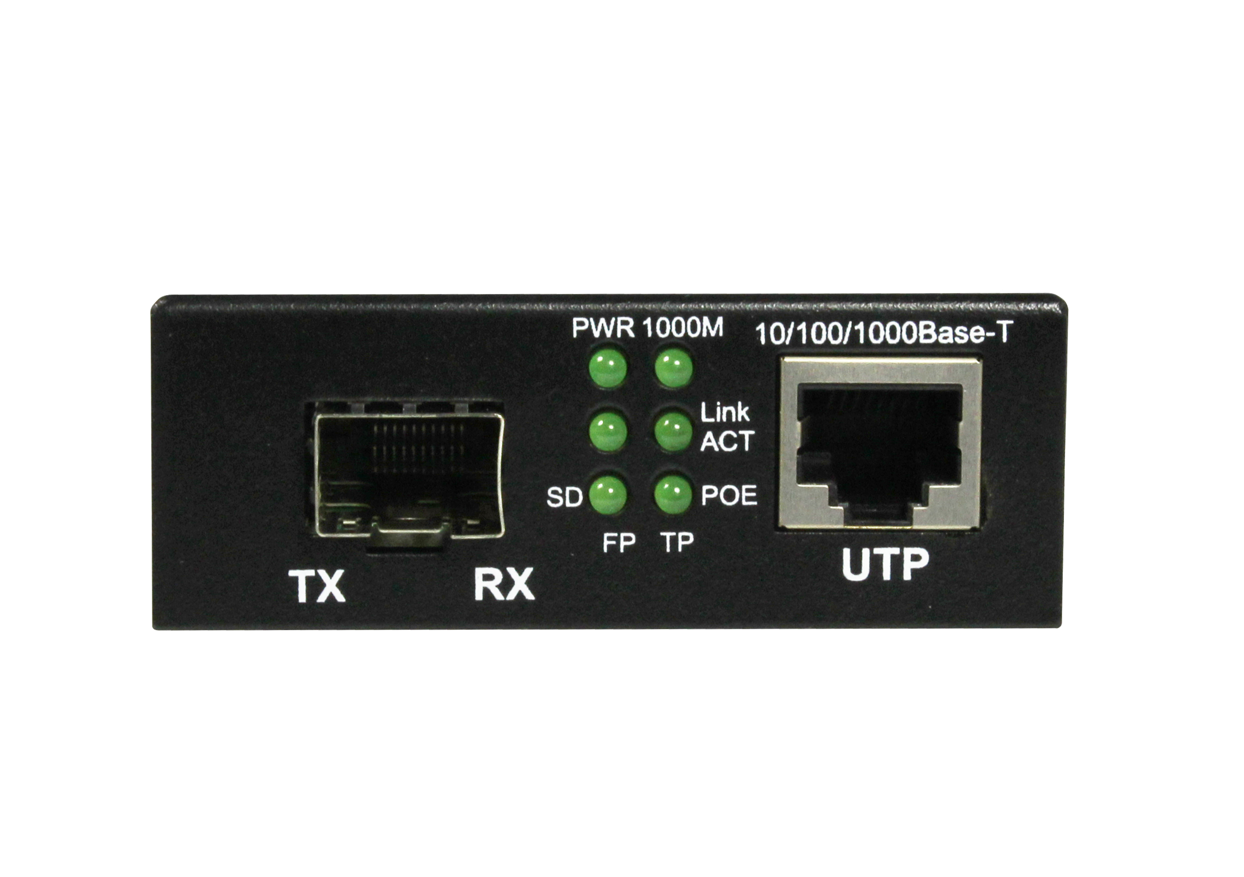ALLNET Medienkonverter PoE (15,4W/30W) auf 1000BASE-SX/LX Single-/ Multimode SFP Mini-GBIC Anschluss "ALL-MC202P-SFP1-PoE"