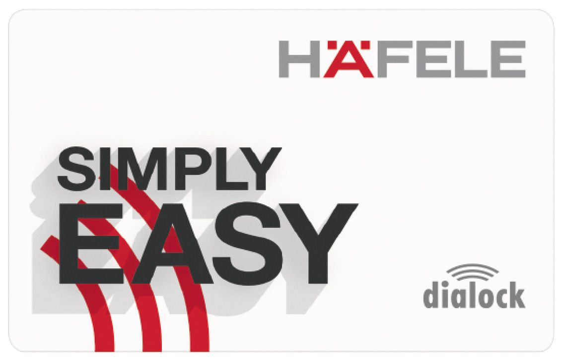 DG2 Userkey, Häfele Dialock Key Card KC bedruckt