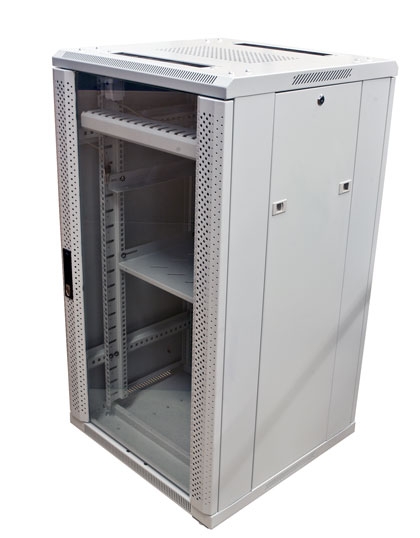 ALLNET 19"Schrank, 22HE, B600/T 800mm, Glastür, Lichtgrau, SNB-Serie, ALLNET 19"Schrank, 22HE, B600/T 800mm, Glastür, Lichtgrau, SNB-Serie,