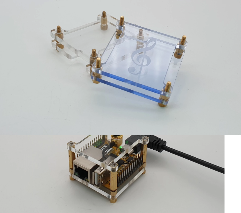 Rock Pi S - Allnet Acryl Gehäuse - Transparent