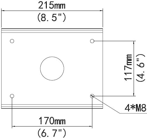 ALLNET IP Kamera zbh. Polemount/Masthalter for ALL-CAM2498-LEP