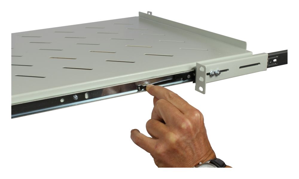 ALLNET 19"zbh. Fachboden ausziehbar, für 800mm Schrank tiefe, Lichtgrau, t550-650mm, ALLNET 19"zbh. Fachboden ausziehbar, für 800mm Schrank tiefe, Lichtgrau, t550-650mm,