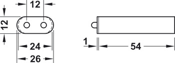 Federkontakt, für Kontaktbandsystem 12 V Federkontakt, für Kontaktbandsystem 12 V