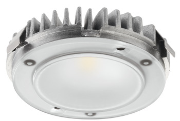 B-Ware (geprüft): Leuchtenmodul, Häfele Loox LED 2025 12 V modular Bohrloch-Ø 58 mm Aluminium (Vom Umtausch ausgeschlossen)