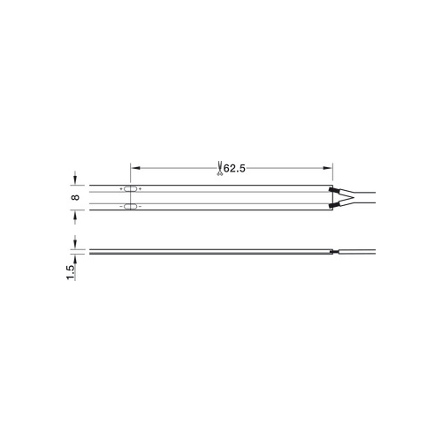 LED-Band COB, LED 1162 24 V COB 2-pol. (monochrom), 10 W/m, IP20