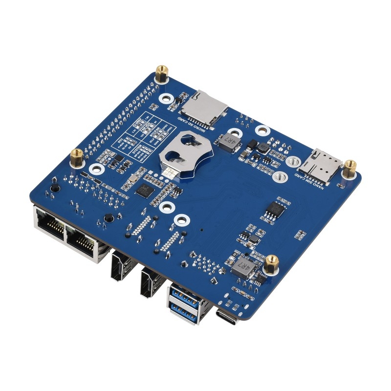 Raspberry Pi Dual Gigabit Ethernet 5G/4G Compute Module 4 (NICHT im Lieferumfang enthalten), Metallgehäuse, mit Lüfter