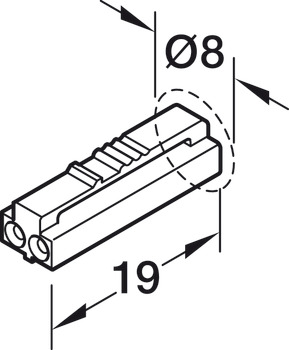 Zuleitung, für LED-Band 24 V PUR-Verkapselung 2-pol. (monochrom)