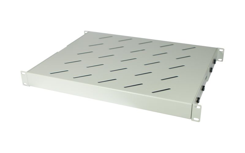ALLNET 19"zbh. Fachboden fest, für 1100mm Schrank tiefe, 1HE, Lichtgrau, t850-950mm