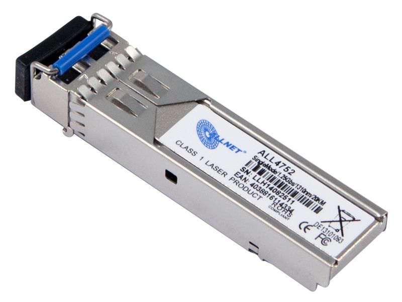ALLNET Switch Modul ALL4752-INDU SFP(Mini-GBIC), 1000Mbit, LHX/LC, 20KM,    Industrial, -40/+85 Grad,