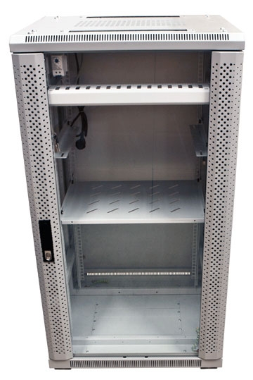 ALLNET 19"Schrank, 22HE, B600/T 800mm, Glastür, Lichtgrau, SNB-Serie, ALLNET 19"Schrank, 22HE, B600/T 800mm, Glastür, Lichtgrau, SNB-Serie,
