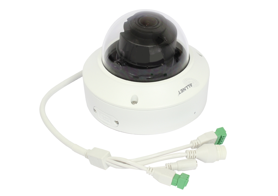 ALLNET IP Kamera Fix Dome / Outdoor / 5MP / IR / Vandalismus / Low-Light / Motorisiertes Vario-Objektiv / 93° / "ALL-CAM2495v3-LVEFN"