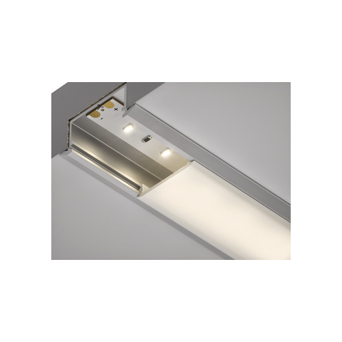 Abdeckprofil, für Fräsnut 22 mm Lichtblende für LED-Bänder