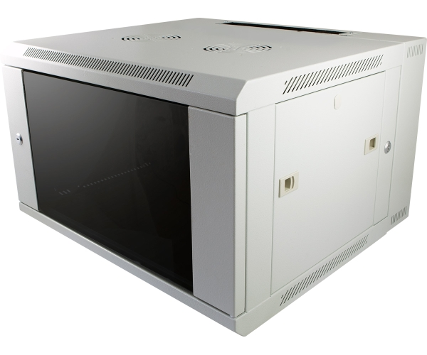 ALLNET 19"Wandgehäuse, 18HE, 2-teilig, T600mm, Lichtgrau, SMB-Serie,