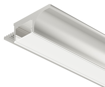 Griffmuldenprofil, Profil 3101 für LED-Bänder 10 mm