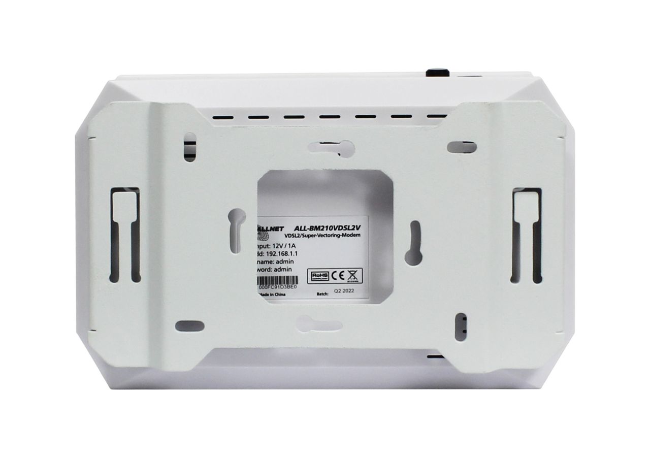ALLNET ISP Bridge Modem VDSL2 / SuperVectoring zbh. Wandhalter für ALL-BM210