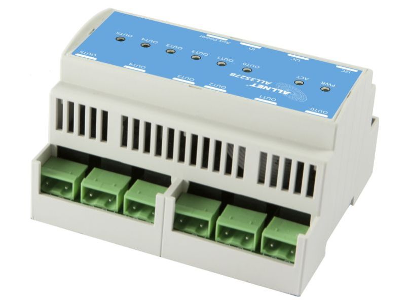 ALLNET MSR IO ALL3527B HUT / 6fach 250V/16A Relais Ausgang I2C