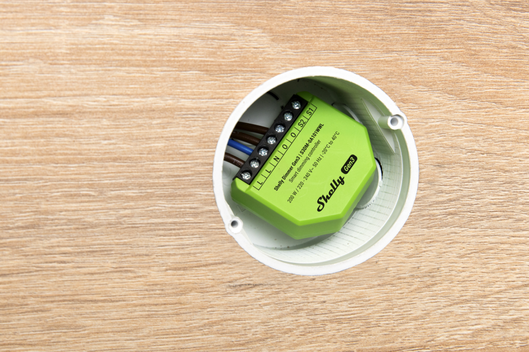 Shelly · Unterputz · "Dimmer Gen3" · Relais · LED Lichtcontroller · Messfunktion