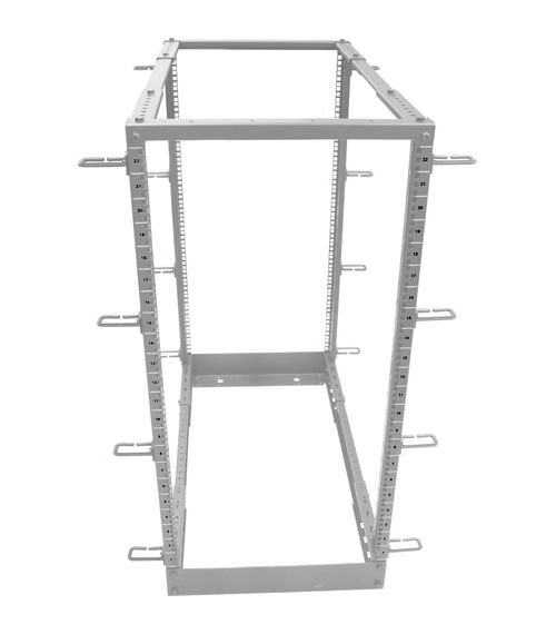 ALLNET 19"Grundgestell, 42HE, B515/T575-1010mm, Lichtgrau, SW4POST-Serie,