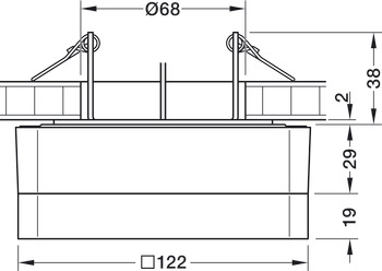 Unterbauleuchte, Nimbus Cubic 36 Connect ON-XD 230 V multi-weiß