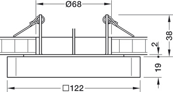 Unterbauleuchte, Nimbus Cubic 36 Connect ON 24 V multi-weiß Unterbauleuchte, Nimbus Cubic 36 Connect ON 24 V multi-weiß