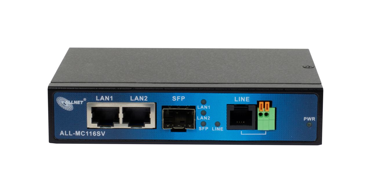 ALLNET ISP Bridge Modem VDSL2 mit Vectoring/Point-to-Point Slave-Modem   unmanaged  ALL-MC116SV-VDSL2