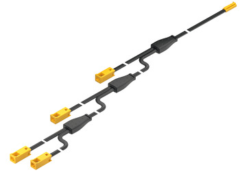 4-fach-Verlängerungsleitung, für Häfele Loox5 12 V 2-pol. (monochrom oder Tunable white 2-Draht-Technik)