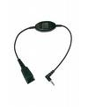 Jabra Kabel QD -> 2, 5mm Klinke mit Rufannahmetaste Spectralink / Ascom