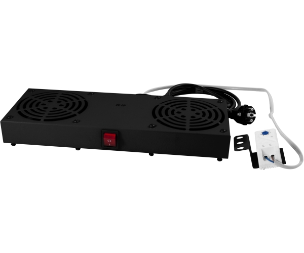ALLNET 19"Wandgehäuse, zbh. Lüftereinheit, Schwarz, für SMB/SMC/SMA/SMH-Serie,