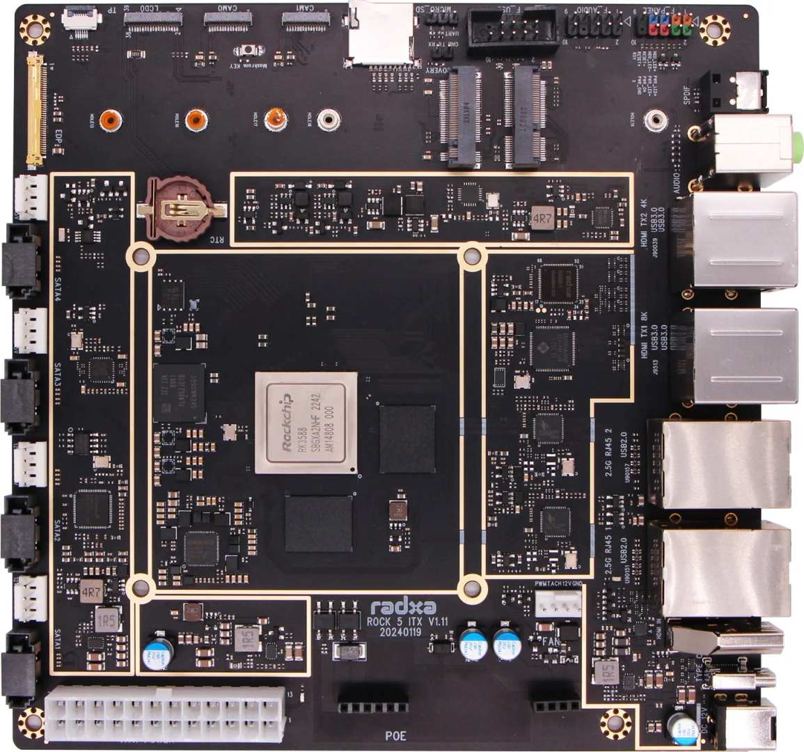 Radxa Rock 5 ITX RK3588 32GB LPDDR4 RS009-D32E8