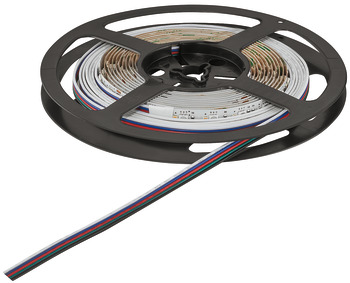 LED-Band, LED 1157 RGBW-Farbwechselleuchte 24 V, 60 RGB-LEDs/m (14,4 W/m) und 60 monochrome LEDs/m  (4,8 W/m), IP20