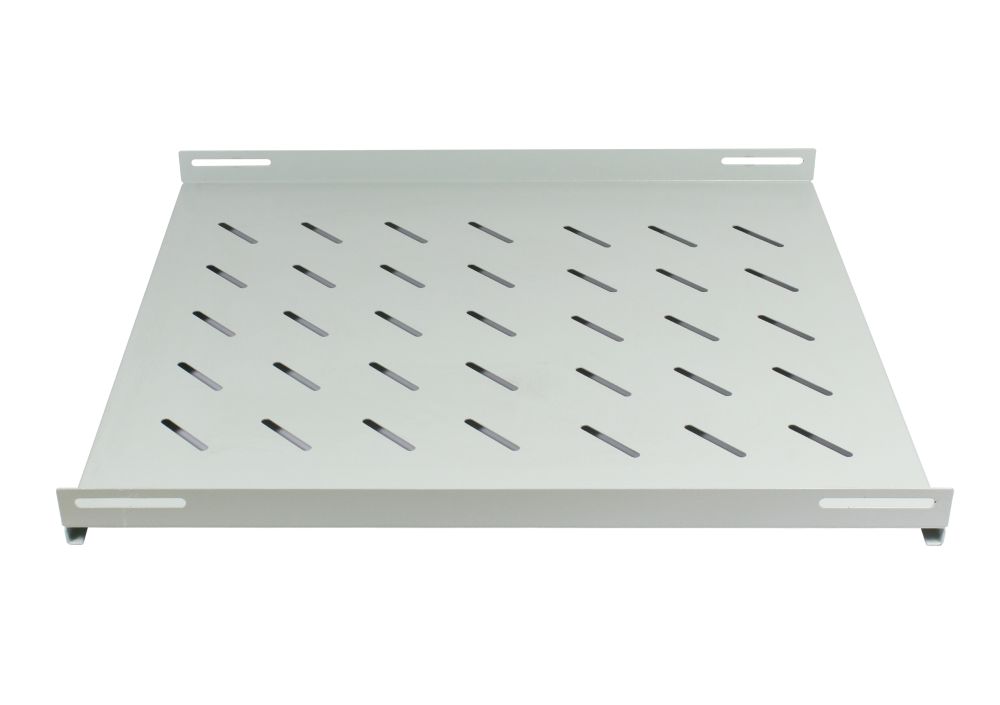 ALLNET 19"Schrank, zbh. Fachboden fest, T550/B472/H46mm, Lichtgrau, für SNB-Serie T800mm,