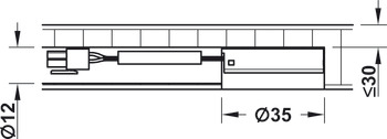 B-Ware (geprüft): Dimmschalter (kapazitiv), Häfele Loox modular für Einrastverbinder (Vom Umtausch ausgeschlossen)