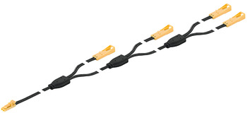 4-fach-Verlängerungsleitung, für Häfele Loox 12 V 2-pol. (monochrom)