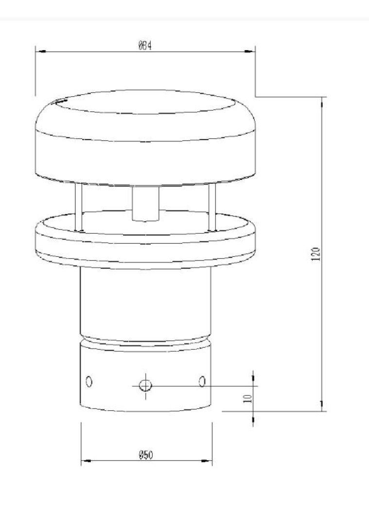ALLNET MSR Sensor Anemometer Windmesser "ALL3420" für IP Gebäude Automation