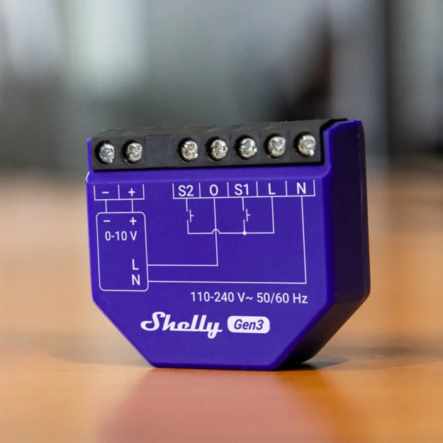 Shelly · Unterputz · "Dimmer 0-10V oder 1-10V PM Gen3"