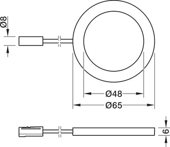 B-Ware (geprüft): Unterbauleuchte, Häfele Loox5 LED 2050 12 V 2-pol. (monochrom) (Vom Umtausch ausgeschlossen)