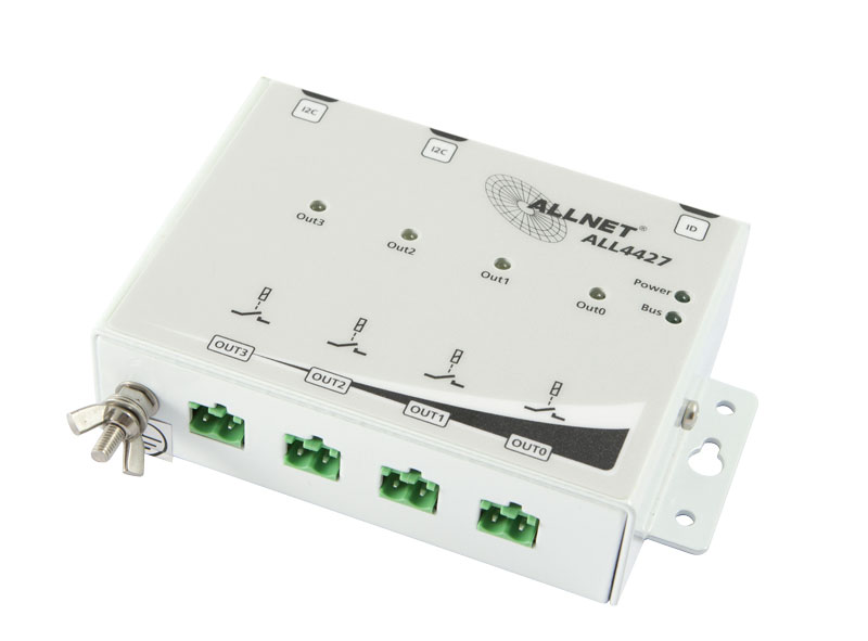 ALLNET MSR IO ALL4427 / 4 Port 250V/10A Relais im Gehäuse "AUSGANG" ALLNET MSR IO ALL4427 / 4 Port 250V/10A Relais im Gehäuse "AUSGANG"