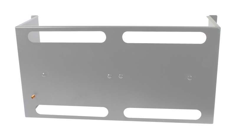 ALLNET 19"zbh. Gerätehalter für Hutschiene/DIN-Rail Geräte, T150mm/5HE, Lichtgrau, Frontmontage,