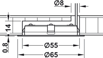 B-Ware (geprüft): Ein-/Unterbauleuchte, Häfele Loox5 LED 3038 24 V Aluminium (Vom Umtausch ausgeschlossen)