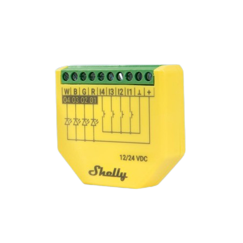 Shelly · Unterputz · "Plus RGBW PM" · LED Lichtcontroller · WLAN · BT