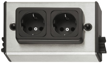 Doppelsteckdose, Schuko Doppelsteckdose, Schuko