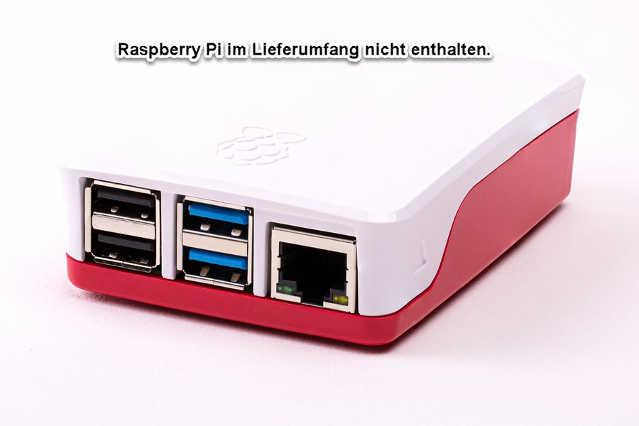Raspberry Pi 4 Zubehör - offizielles Gehäuse rot/weiß für Pi 4 Raspberry Pi 4 Zubehör - offizielles Gehäuse rot/weiß für Pi 4