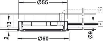 Einbauleuchte, LED 1064 350 mA Aluminium