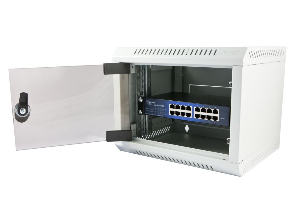 ALLNET Switch smart managed 16 Port Gigabit / 16x LAN / Lüfterlos / 19" & 10"/ "ALL-SG8316M"