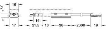 B-Ware (geprüft): Inline-Dimmschalter, Häfele Loox5 24 V 2-pol. (monochrom) (Vom Umtausch ausgeschlossen)