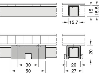 LED-Band mit PUR-Verkapselung, LED 1160 24 V 4-pol. (RGB), 120 LEDs/m, 18 W/m, IP67